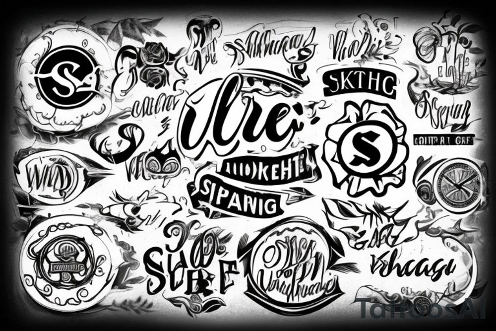 Two letters which is SS should be merge in one in together tattoo idea