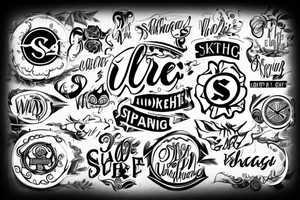 Two letters which is SS should be merge in one in together tattoo idea
