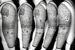 Cow folk art tattoo idea