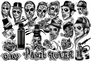 Gangster tattoo idea