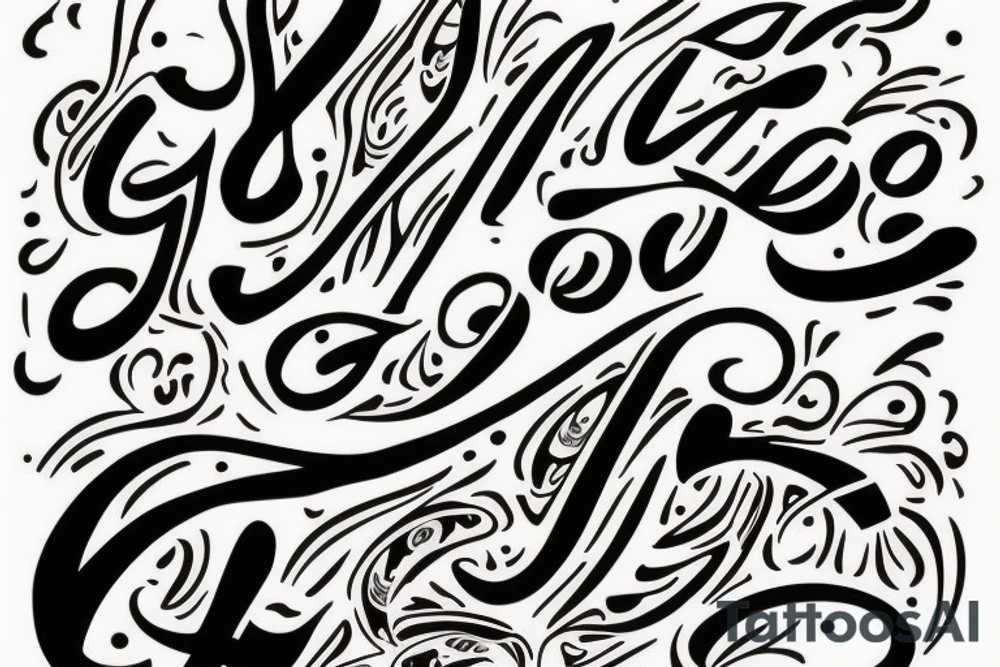 greek lettering HKM tattoo idea