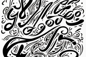 greek lettering HKM tattoo idea