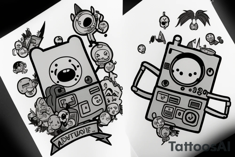 adventure time bmo tattoo idea