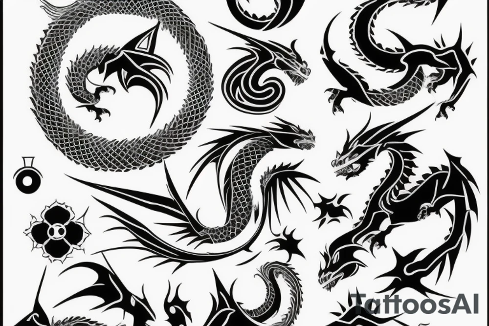 Dragon tattoo idea