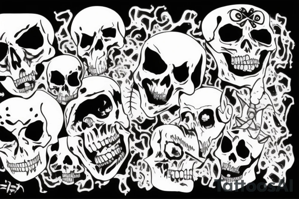 Scary death tattoo idea