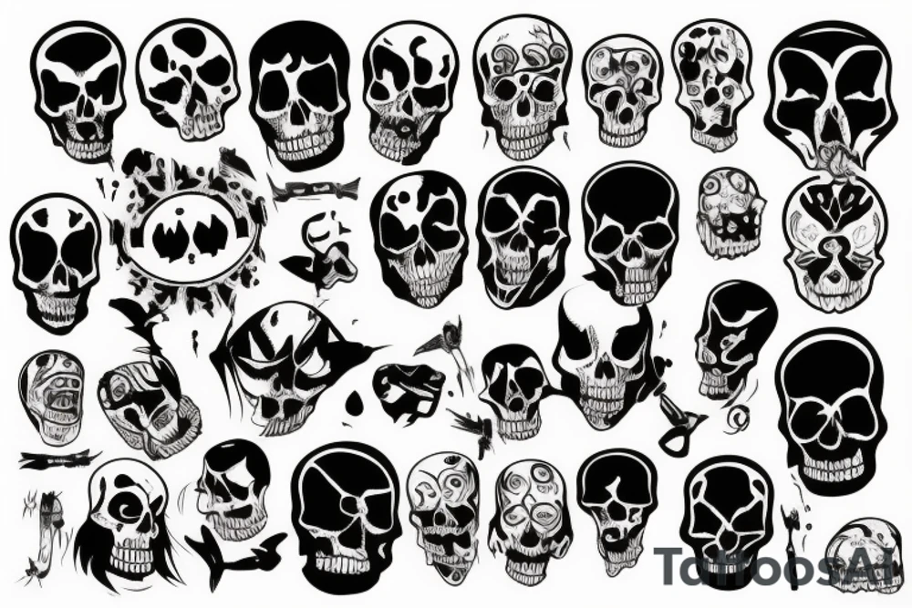 Scary death tattoo idea