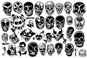 Scary death tattoo idea