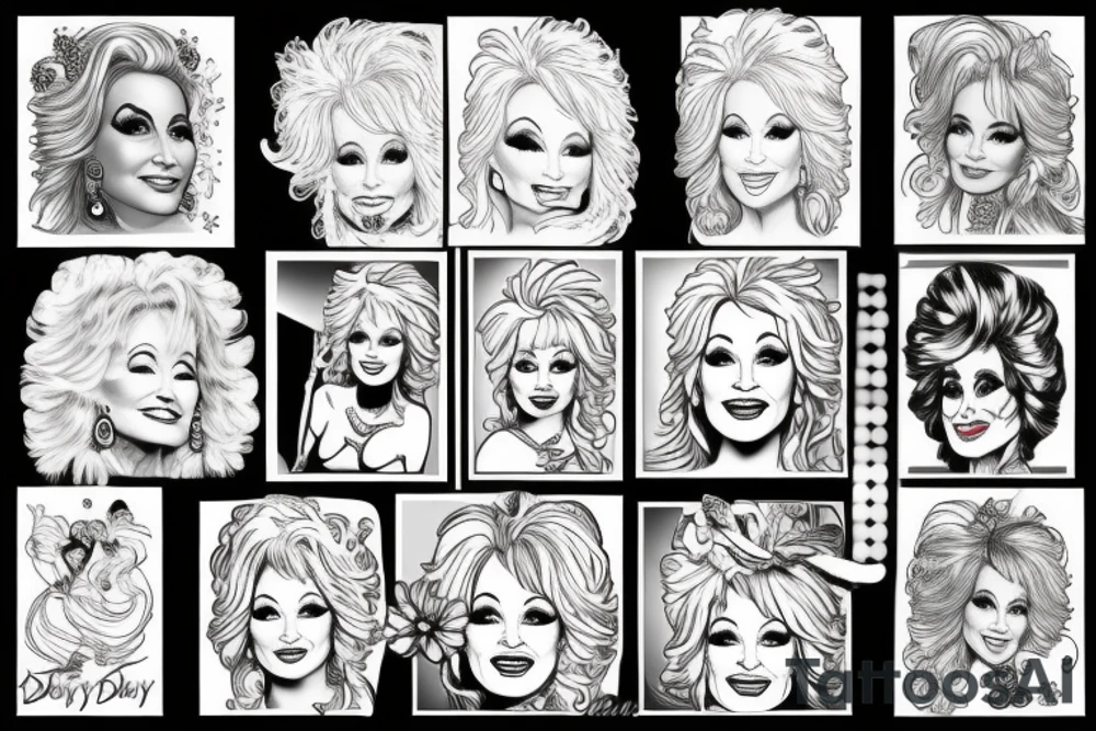 Dolly parton tattoo idea