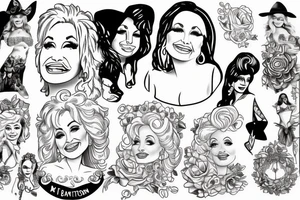 Dolly parton tattoo idea