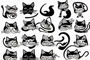 Angry cat tattoo idea