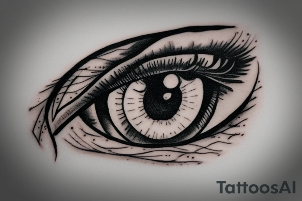 Sharingan eye tattoo idea