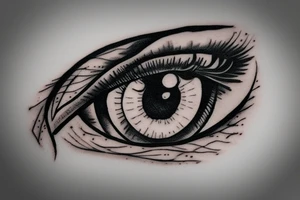 Sharingan eye tattoo idea