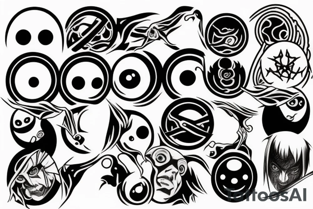 Itachi sharingan tattoo idea