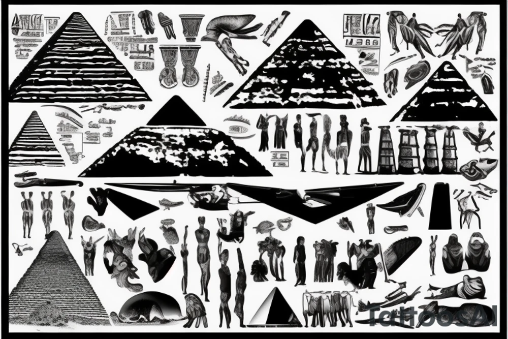 the great pyramid of Giza tattoo idea
