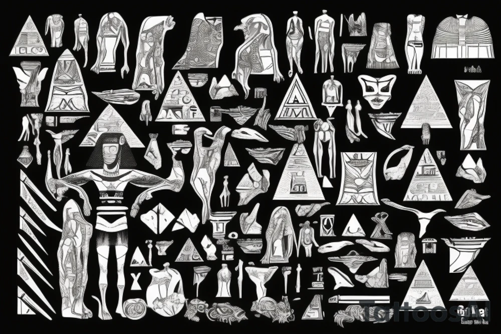the great pyramid of Giza tattoo idea