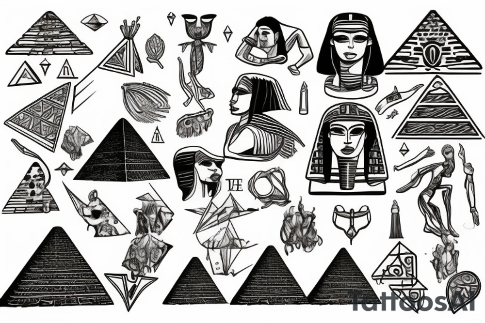 the great pyramid of Giza tattoo idea