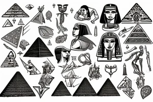 the great pyramid of Giza tattoo idea
