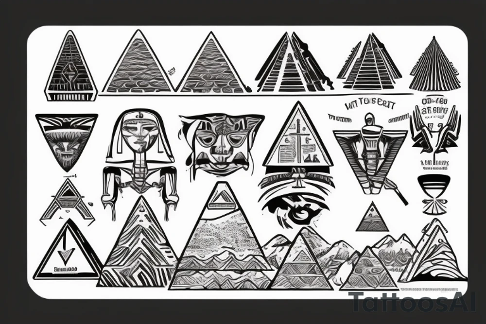 the great pyramid of Giza tattoo idea