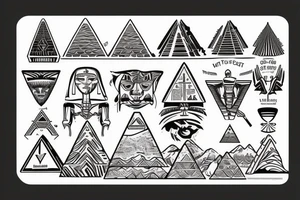 the great pyramid of Giza tattoo idea