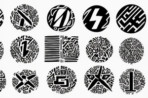 Numbers and symbol representing change tattoo idea