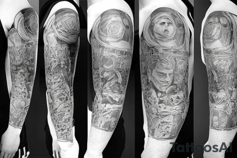 A man with a bottle tattoo idea