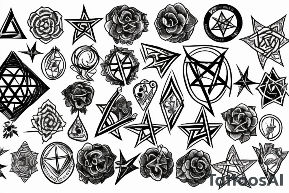 Pentacle tattoo idea