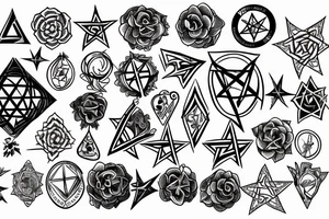 Pentacle tattoo idea