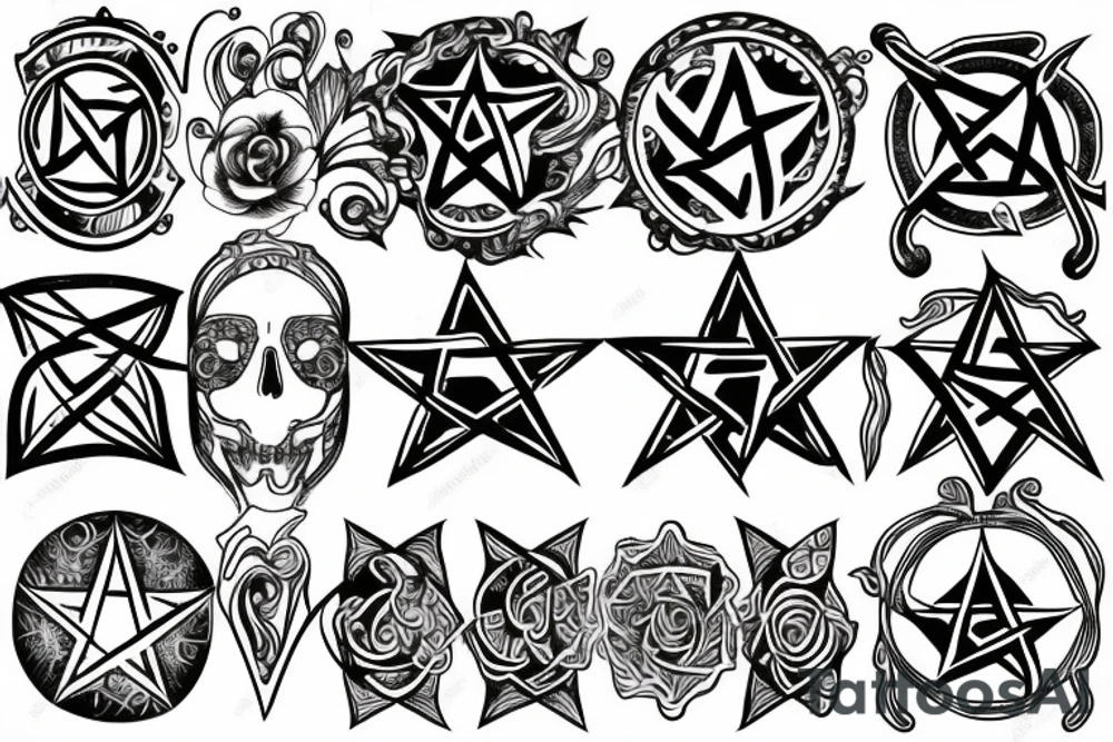 Pentacle tattoo idea