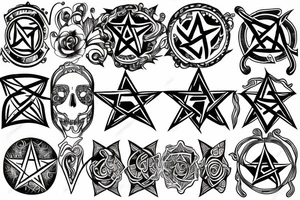 Pentacle tattoo idea