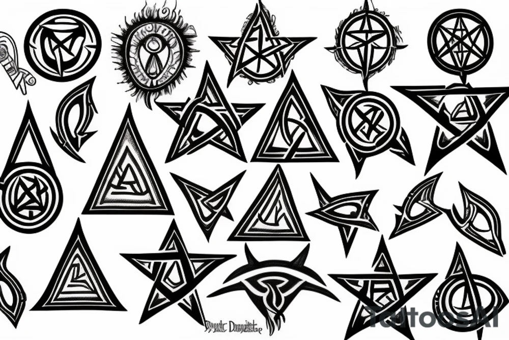 Supernatural Pentacle tattoo idea