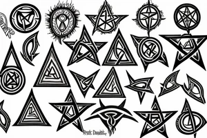 Supernatural Pentacle tattoo idea