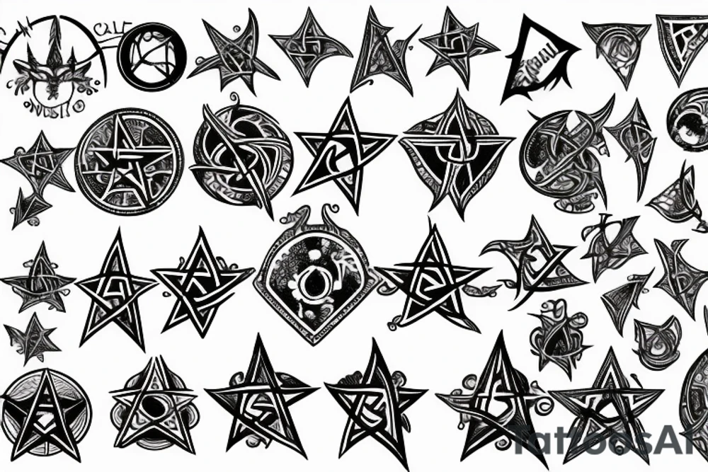 Supernatural Pentacle tattoo idea