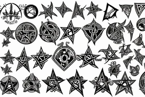 Supernatural Pentacle tattoo idea