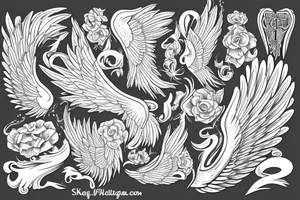 angel wing tattoo idea