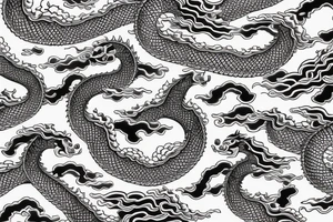 repeating Seigaiha , Asanoha, Kikkô, Tatewaku japan pattern
 buddhist temple   Waves
Black and gray Tattoo
Dragon
Wolf tattoo idea