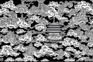 Tatewaku japan pattern
 buddhist temple   Waves
Black and gray Tattoo
Wolf tattoo idea