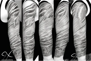 Lightning sleeve tattoo idea