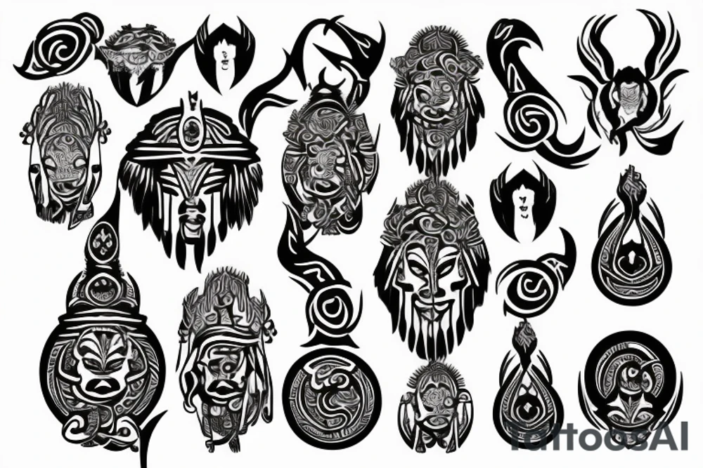 Divine protection tattoo idea