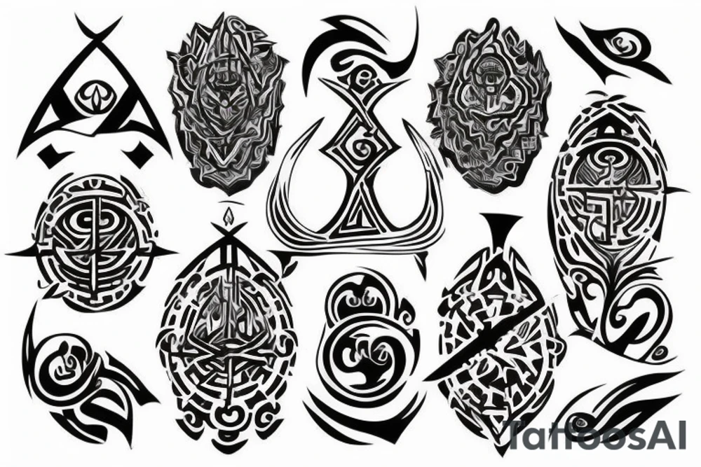 Divine protection tattoo idea