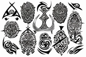 Divine protection tattoo idea