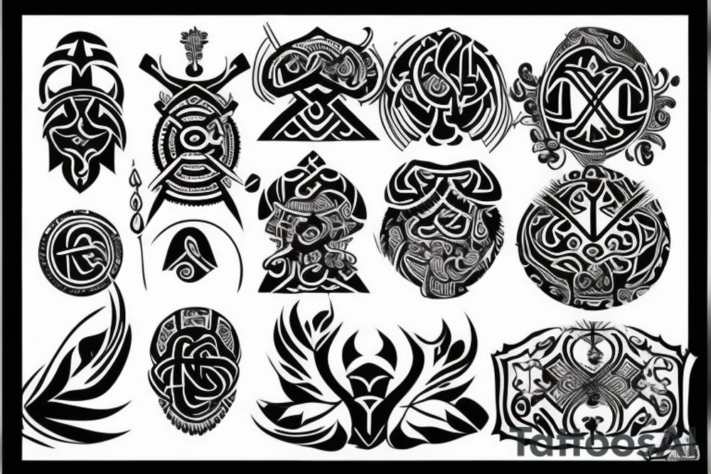 Divine protection tattoo idea