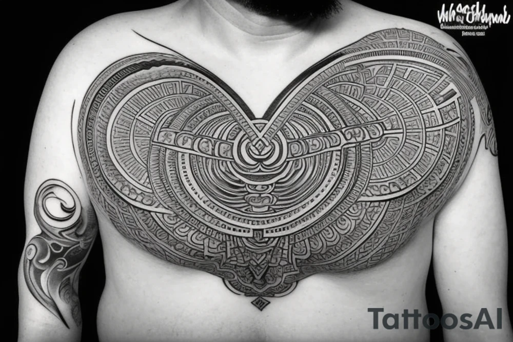 jesus and buddah. Spiritual yet guamanian and sacred geometry tattoo idea