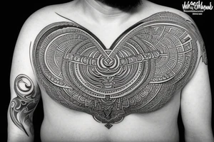 jesus and buddah. Spiritual yet guamanian and sacred geometry tattoo idea