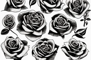 Thorny rose bush full back tattoo idea