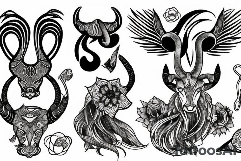 Capricorn tattoo idea