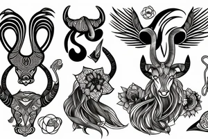 Capricorn tattoo idea