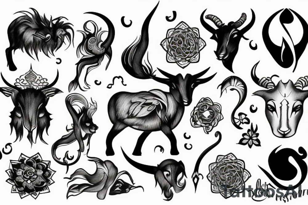Capricorn tattoo idea