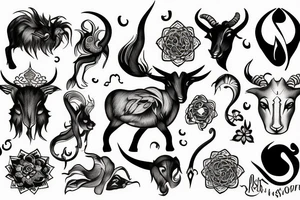 Capricorn tattoo idea
