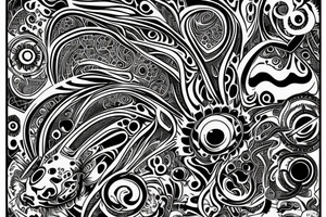 Psychedelic Cow with big glossy eyes literal tattoo idea