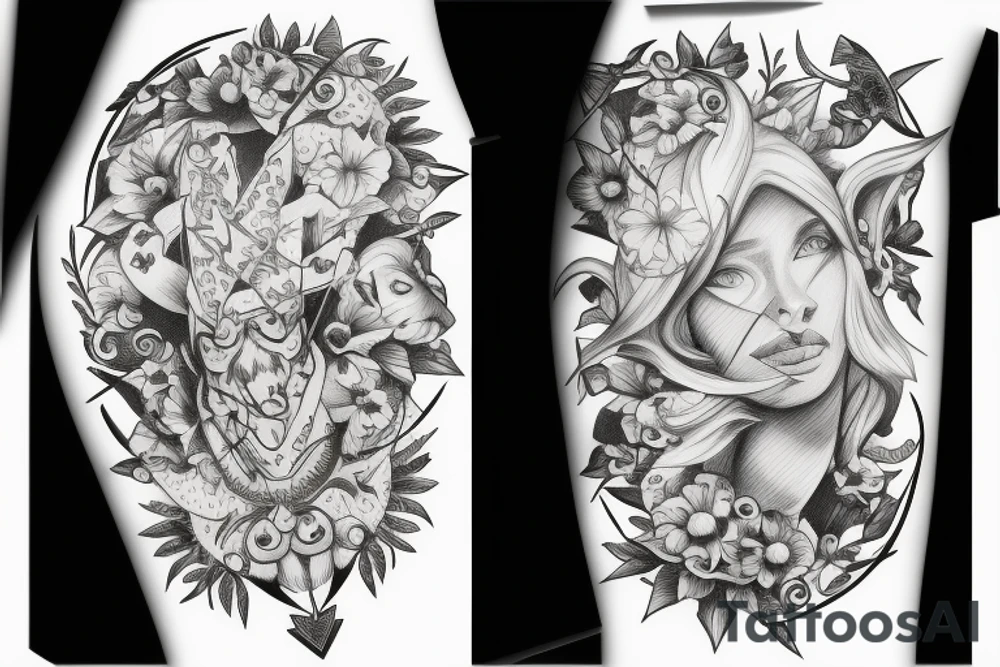 Laurel crown tattoo idea